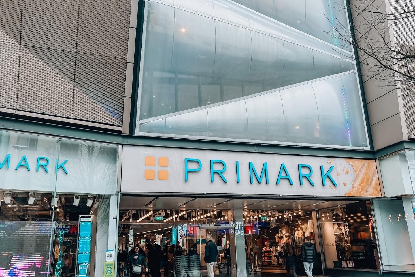 outside the worlds biggest Primark Birmingham